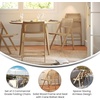 image:imageFlash Furniture Galene Cane Rattan Folding Chair Set Solid Wood Frame and Seat Ventilated Backrest Event Seating Solution Pack of 2 NaturalNatural