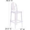 image:imageFlash Furniture Ghost Barstool with Oval Back in Transparent Crystal1 Pack