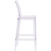 image:imageFlash Furniture Ghost Barstool with Square Back in Transparent CrystalPack of 1