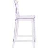 image:imageFlash Furniture Ghost Counter Stool with Tear Back in Transparent CrystalPack of 1
