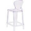 image:imageFlash Furniture Ghost Counter Stool with Tear Back in Transparent CrystalPack of 1