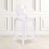 image:imageFlash Furniture Ghost Counter Stool with Tear Back in Transparent CrystalPack of 1