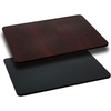 image:imageFlash Furniture Glenbrook 24 Square Table Top with Black or Mahogany Reversible Laminate TopBlackMahogany