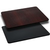 image:imageFlash Furniture Glenbrook 24 Square Table Top with Black or Mahogany Reversible Laminate TopBlackMahogany