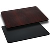 image:imageFlash Furniture Glenbrook 24 Square Table Top with Black or Mahogany Reversible Laminate TopBlackMahogany