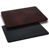 image:imageFlash Furniture Glenbrook 24 Square Table Top with Black or Mahogany Reversible Laminate TopBlackMahogany