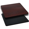 image:imageFlash Furniture Glenbrook 24 Square Table Top with Black or Mahogany Reversible Laminate TopBlackMahogany