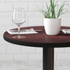 image:imageFlash Furniture Glenbrook 24 Square Table Top with Black or Mahogany Reversible Laminate TopMahogany