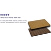image:imageFlash Furniture Glenbrook 24 Square Table Top with Black or Mahogany Reversible Laminate TopNaturalWalnut