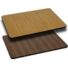 image:imageFlash Furniture Glenbrook 24 Square Table Top with Black or Mahogany Reversible Laminate TopNaturalWalnut
