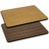 image:imageFlash Furniture Glenbrook 24 Square Table Top with Black or Mahogany Reversible Laminate TopNaturalWalnut