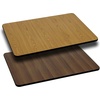 image:imageFlash Furniture Glenbrook 24 Square Table Top with Black or Mahogany Reversible Laminate TopNaturalWalnut
