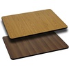 image:imageFlash Furniture Glenbrook 24 Square Table Top with Black or Mahogany Reversible Laminate TopNaturalWalnut