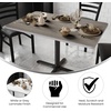 image:imageFlash Furniture Glenbrook 24 Square Table Top with Black or Mahogany Reversible Laminate TopWhiteGray