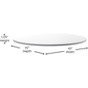 image:imageFlash Furniture Glenbrook 24 Square Table Top with Black or Mahogany Reversible Laminate TopWhiteGray