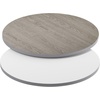 image:imageFlash Furniture Glenbrook 24 Square Table Top with Black or Mahogany Reversible Laminate TopWhiteGray
