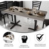 image:imageFlash Furniture Glenbrook 24 Square Table Top with Black or Mahogany Reversible Laminate TopWhiteGray
