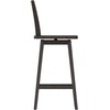 image:imageFlash Furniture Gwendolyn Commercial Grade Modern Farmhouse Barstool  Gray Wash Walnut Solid Wood Frame  Bar Height  360 Swivel Seat  Integrated FootrestGray Wash Walnut