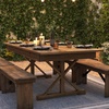 image:imageFlash Furniture HERCULES 7 x 40 Rectangular Antique Rustic Solid Pine Folding Farm Table MahoganyAntique Rustic