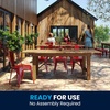 image:imageFlash Furniture HERCULES 7 x 40 Rectangular Antique Rustic Solid Pine Folding Farm Table MahoganyAntique Rustic