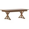 image:imageFlash Furniture HERCULES 7 x 40 Rectangular Antique Rustic Solid Pine Folding Farm Table MahoganyAntique Rustic