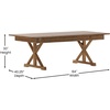 image:imageFlash Furniture HERCULES 7 x 40 Rectangular Antique Rustic Solid Pine Folding Farm Table MahoganyAntique Rustic