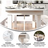 image:imageFlash Furniture HERCULES 7 x 40 Rectangular Antique Rustic Solid Pine Folding Farm Table MahoganyAntique Rustic White
