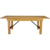 image:imageFlash Furniture HERCULES 7 x 40 Rectangular Antique Rustic Solid Pine Folding Farm Table MahoganyLight Natural