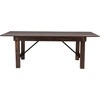 image:imageFlash Furniture HERCULES 7 x 40 Rectangular Antique Rustic Solid Pine Folding Farm Table MahoganyMahogany