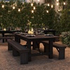 image:imageFlash Furniture HERCULES 7 x 40 Rectangular Antique Rustic Solid Pine Folding Farm Table MahoganyMahogany