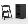 image:imageFlash Furniture HERCULES Kids White Resin Folding Chair with White Vinyl Padded SeatBlack