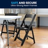 image:imageFlash Furniture HERCULES Kids White Resin Folding Chair with White Vinyl Padded SeatBlack