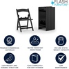 image:imageFlash Furniture HERCULES Kids White Resin Folding Chair with White Vinyl Padded SeatBlack