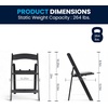 image:imageFlash Furniture HERCULES Kids White Resin Folding Chair with White Vinyl Padded SeatBlack