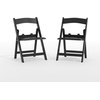 image:imageFlash Furniture HERCULES Kids White Resin Folding Chair with White Vinyl Padded SeatBlack