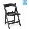 image:imageFlash Furniture HERCULES Kids White Resin Folding Chair with White Vinyl Padded SeatBlack
