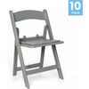 image:imageFlash Furniture HERCULES Kids White Resin Folding Chair with White Vinyl Padded SeatGrey