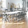 image:imageFlash Furniture HERCULES Kids White Resin Folding Chair with White Vinyl Padded SeatGrey
