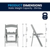 image:imageFlash Furniture HERCULES Kids White Resin Folding Chair with White Vinyl Padded SeatGrey