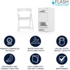 image:imageFlash Furniture HERCULES Kids White Resin Folding Chair with White Vinyl Padded SeatWhite