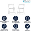 image:imageFlash Furniture HERCULES Kids White Resin Folding Chair with White Vinyl Padded SeatWhite