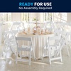 image:imageFlash Furniture HERCULES Kids White Resin Folding Chair with White Vinyl Padded SeatWhite