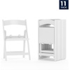 image:imageFlash Furniture HERCULES Kids White Resin Folding Chair with White Vinyl Padded SeatWhite