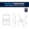 image:imageFlash Furniture HERCULES Kids White Resin Folding Chair with White Vinyl Padded SeatWhite