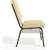 image:imageFlash Furniture HERCULES Series 185W Church Chair in Navy Blue Fabric with Book Rack  Gold Vein FrameBeige Patterned FabricGold Vein Frame