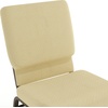 image:imageFlash Furniture HERCULES Series 185W Church Chair in Navy Blue Fabric with Book Rack  Gold Vein FrameBeige Patterned FabricGold Vein Frame