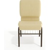 image:imageFlash Furniture HERCULES Series 185W Church Chair in Navy Blue Fabric with Book Rack  Gold Vein FrameBeige Patterned FabricGold Vein Frame