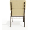 image:imageFlash Furniture HERCULES Series 185W Church Chair in Navy Blue Fabric with Book Rack  Gold Vein FrameBeige Patterned FabricGold Vein Frame