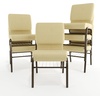 image:imageFlash Furniture HERCULES Series 185W Church Chair in Navy Blue Fabric with Book Rack  Gold Vein FrameBeige Patterned FabricGold Vein Frame
