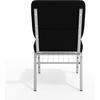 image:imageFlash Furniture HERCULES Series 185W Church Chair in Navy Blue Fabric with Book Rack  Gold Vein FrameBlack FabricSilver Vein Frame